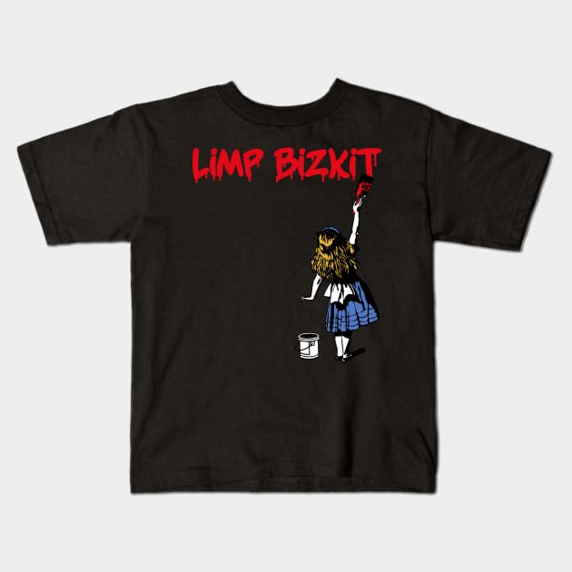 limp red girl Kids T-Shirt by j and r